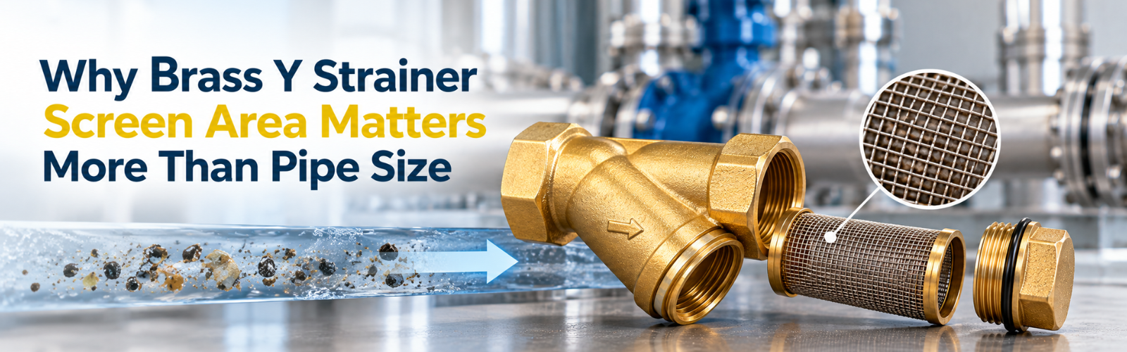 Why Brass Y Strainer Screen Area Matters More Than Pipe Size