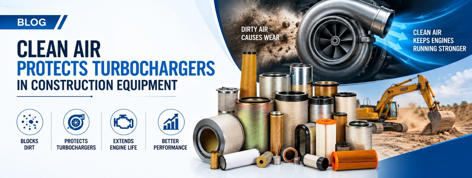 How Poor Air Filtration Damages Turbochargers in Construction Equipment