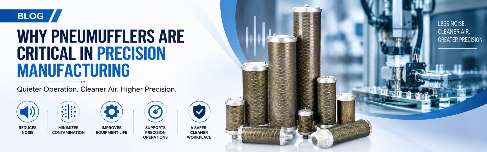 Silent Operations: Why Pneumufflers are Critical in Precision Manufacturing