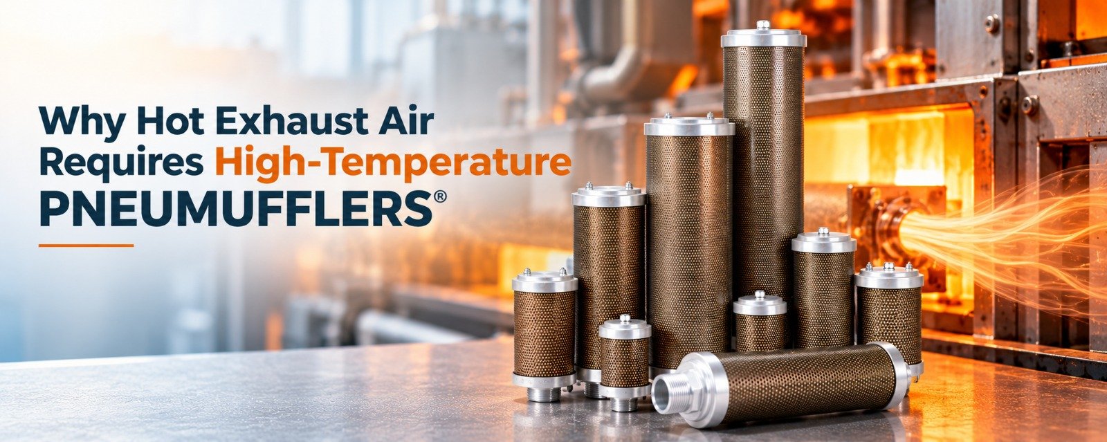 Why Hot Exhaust Air Requires High-Temperature Pneumufflers